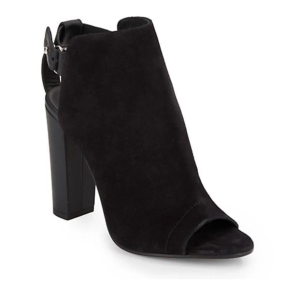 Vince Camuto Addison Black Suede Bootie - Picture 1 of 8